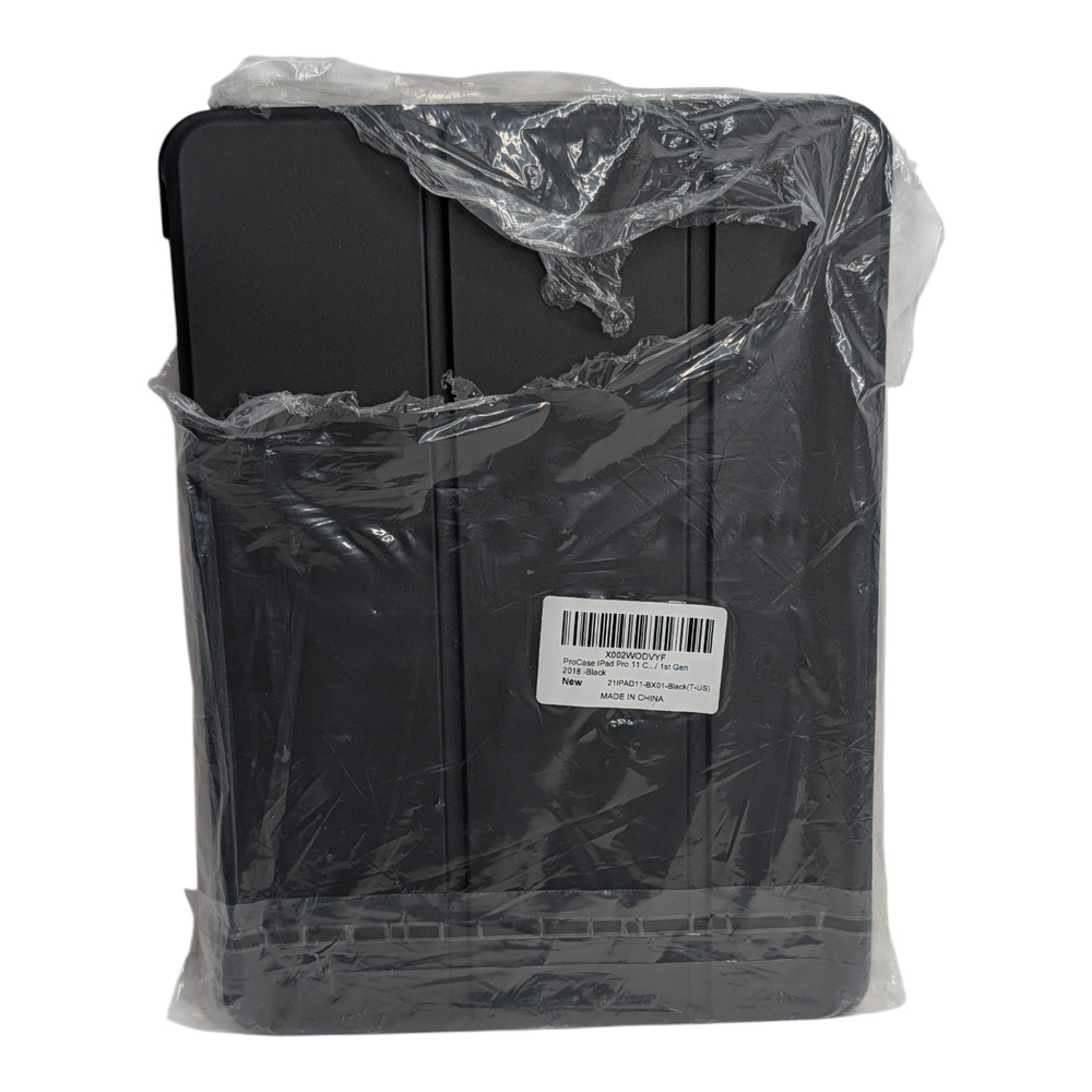 Black ProCase for iPad Pro 11 Inch 2018 1st gen Slim Stand Hard Back Cover - Picture 2 of 4